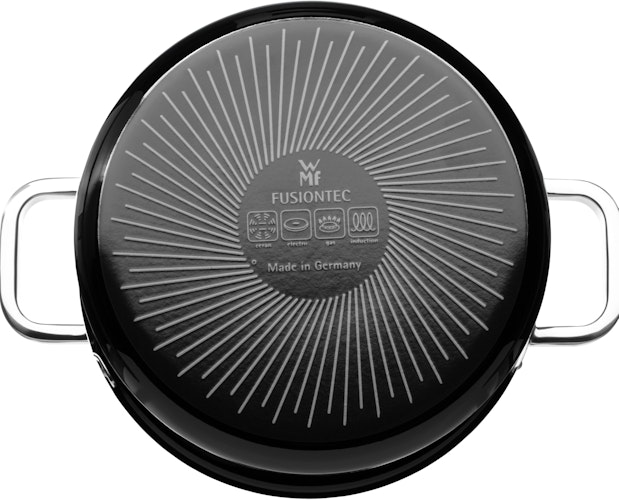 WMF Fusiontec Functional Bratentopf mit Glasdeckel, 24 cm, Black