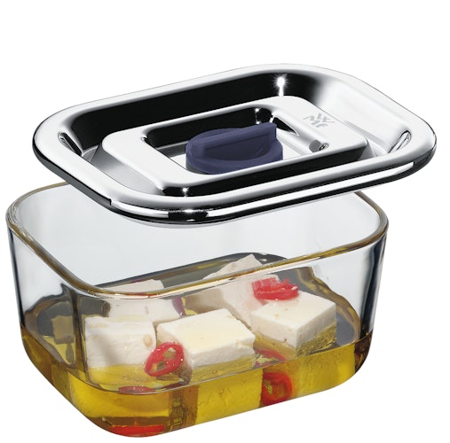 WMF Frischhalte- und Serviersystem-Set 3-teilig Top Serve mit Abtropfgitte