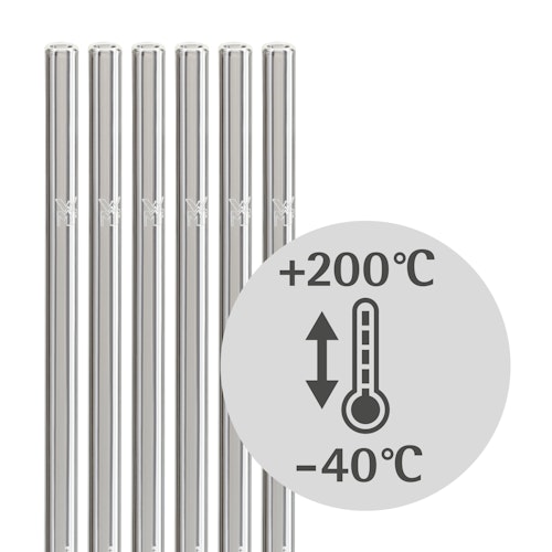 WMF Glastrinkhalme 6tlg. 230 mm inkl. Bürste