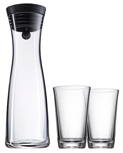 WMF Wasserkaraffe mit 2 Wassergläsern a 0,25 l