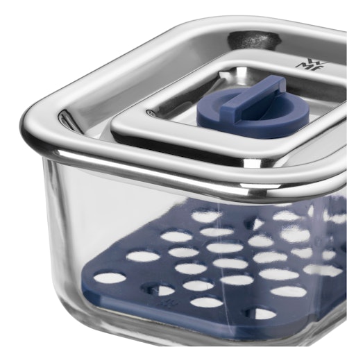 WMF Frischhalte- und Serviersystem-Set 3-teilig Top Serve mit Abtropfgitte