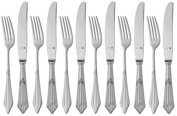 WMF Dessertbesteck-Set Fächer, 12-teilig