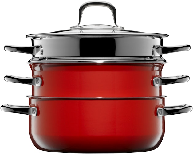 WMF Topf-Set Fuisontec Compact Red 3-tlg.