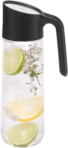 WMF Nuro Wasserkaraffe mit Griff, 1 l, schwarz
