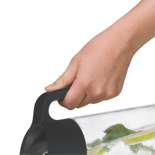 WMF Nuro Wasserkaraffe mit Griff, 1 l, schwarz