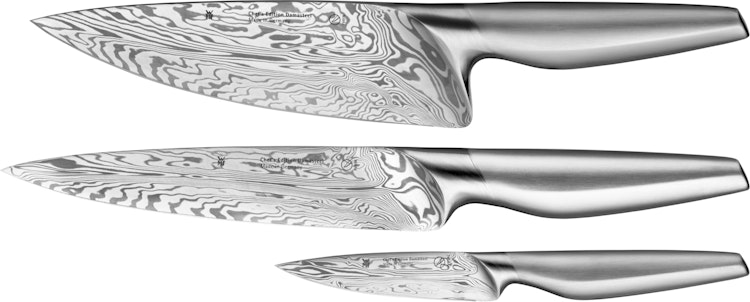 WMF Messer-Set 3-teilig Chef`s Edition Damasteel