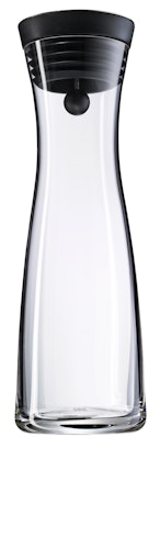 WMF Wasserkaraffe 1,0 l schwarz Basic mit 2 Fruchtspießen