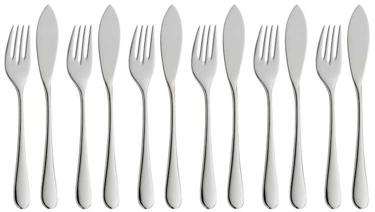 WMF Fischbesteck-Set 12-teilig Merit Cromargan protect®