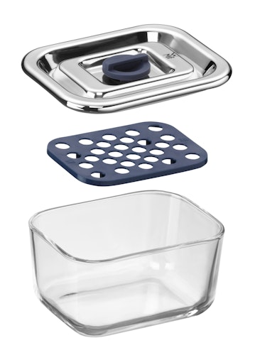 WMF Frischhalte- und Serviersystem-Set 3-teilig Top Serve mit Abtropfgitte