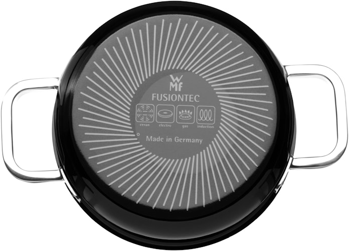WMF Fusiontec Functional Bratentopf mit Glasdeckel, 20 cm, Black