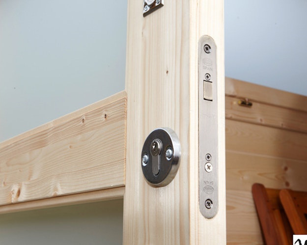 Wolff Finnhaus Gartenhaus Gerätehaus Pulti 34-B  Typ 2 mit 300 cm Seitendach C