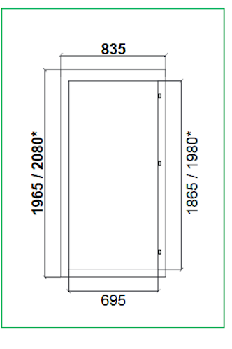 Wolff Finnhaus Einzel-Tür Finn 44 / 58 / 70 mm isolierverglast Bild