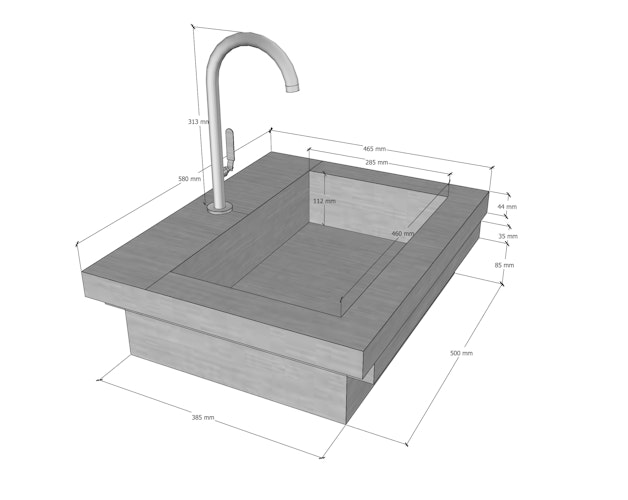 WWOO Designbeton-Outdoorküche Jais Bild