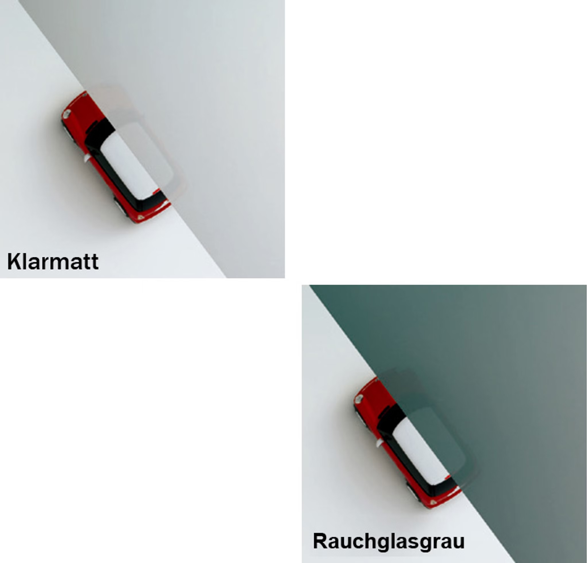 Ximax Carport Dachplatten-Musterpaket in rauchglasgrau und klarmatt