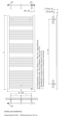 Ximax Badheizkörper HEKTOR-MAV