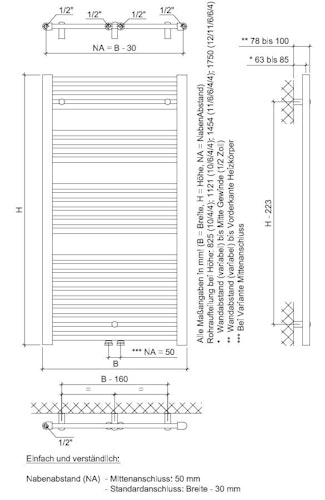 Ximax Badheizkörper ALPHA