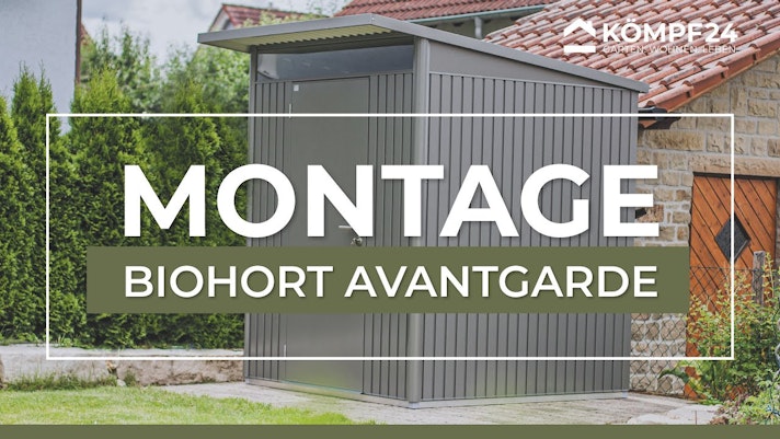 Gerätehaus Avantgarde mit Mein-Gartenshop24 Biohort | Doppeltür