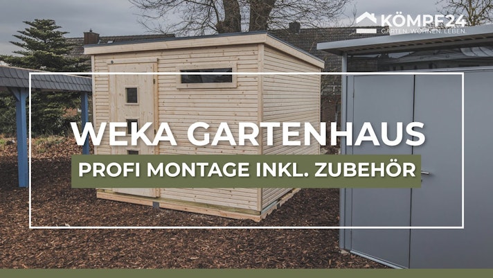 Weka Designhaus - 44 mm | Glasschiebetür Gr. 412 mit (Homeoffice-Gartenhaus) Mein-Gartenshop24 2