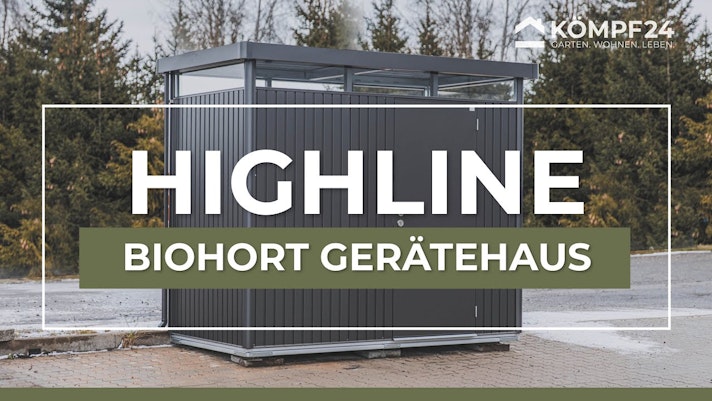 Biohort Gerätehaus HighLine mit Einzeltür | Mein-Gartenshop24