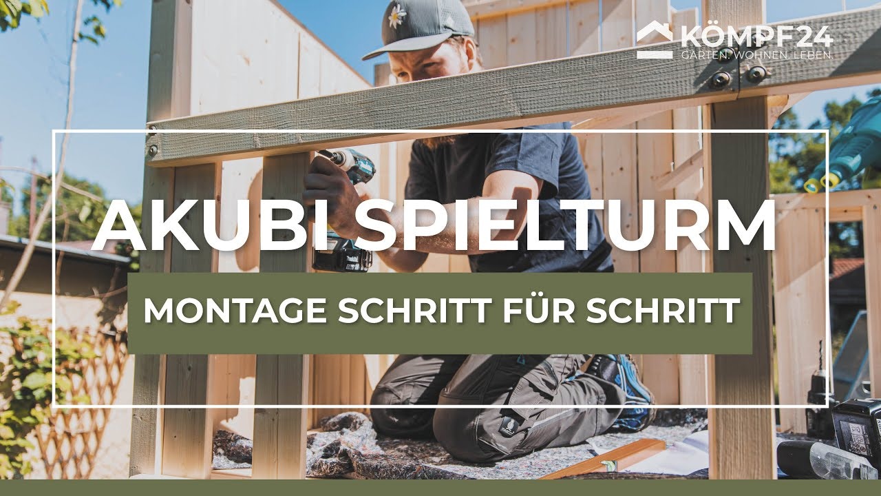 Akubi Stelzenhaus Gernegroß mit Holzrampe inkl. gratis Einzelschaukel & Zubehörset