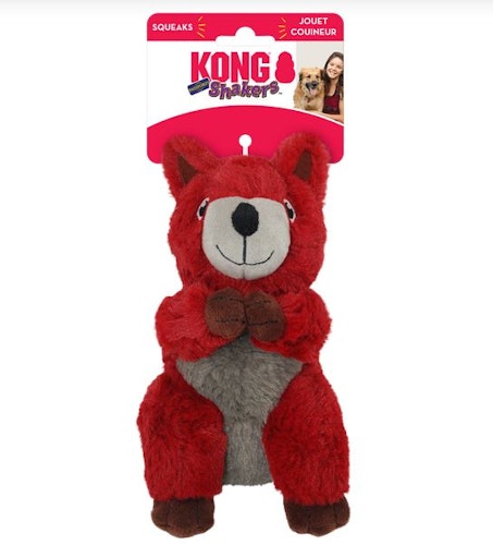 KONG Shakers Passports Red Squirrel Medium