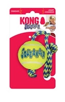 KONG SqueakAir Balls mit Seil Medium