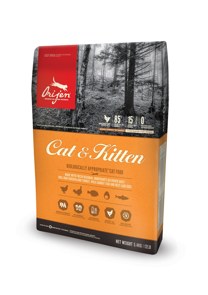 Orijen Cat & Kitten Katzentrockenfutter Sparpaket 2 x 1,8 Kilogramm