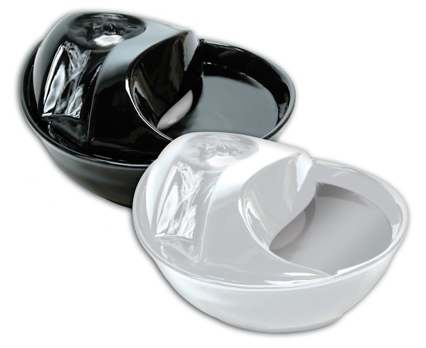 Pioneer Pet Raindrop Drinking Fountain Trinkbrunnen Keramik weiß 1,8 Liter