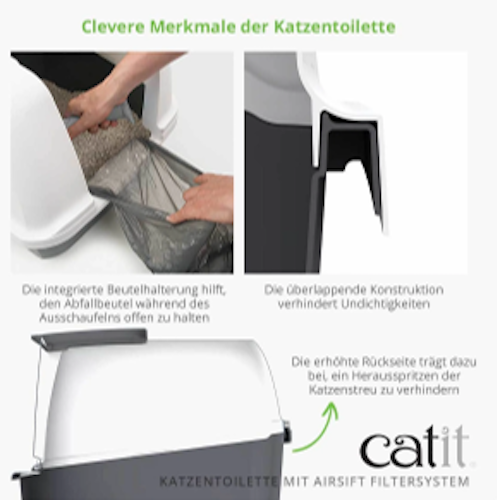 Catit Katzentoilette mit Dach Jumbo