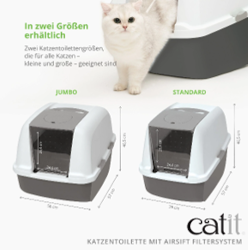 Catit Katzentoilette mit Dach Jumbo