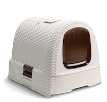 CURVER Rattan Katzentoilette creme/mocca