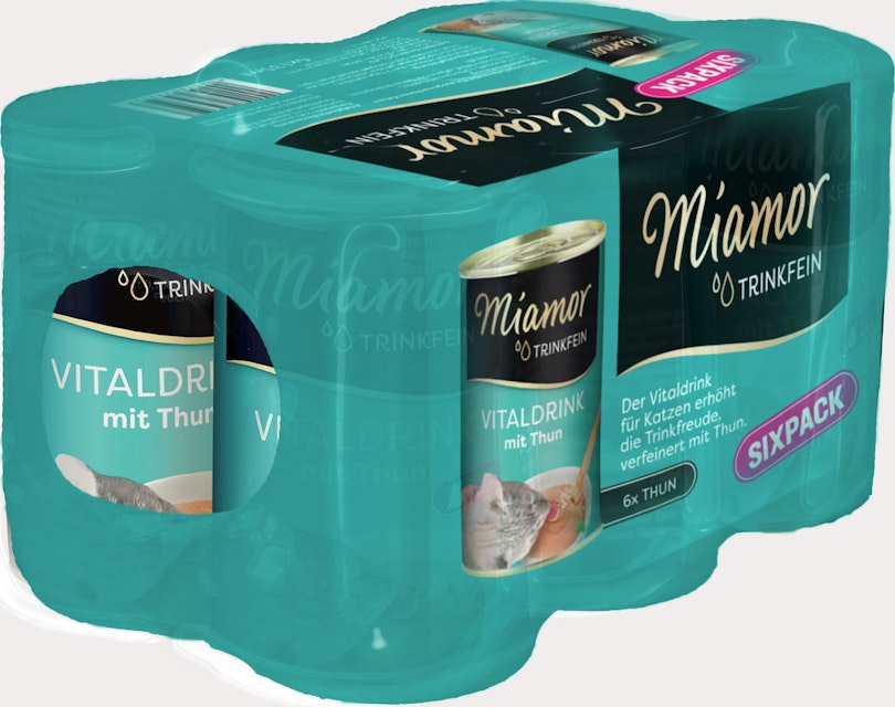 Miamor Trinkfein Vitaldrink Sixpack 6 x 135 Milliliter Katzennahrungsergänzung Thunfisch SixpackVorschaubild