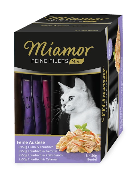 Miamor Feine Filets Mini Multibox 8 x 50g Katzennassfutter Feine AusleseVorschaubild