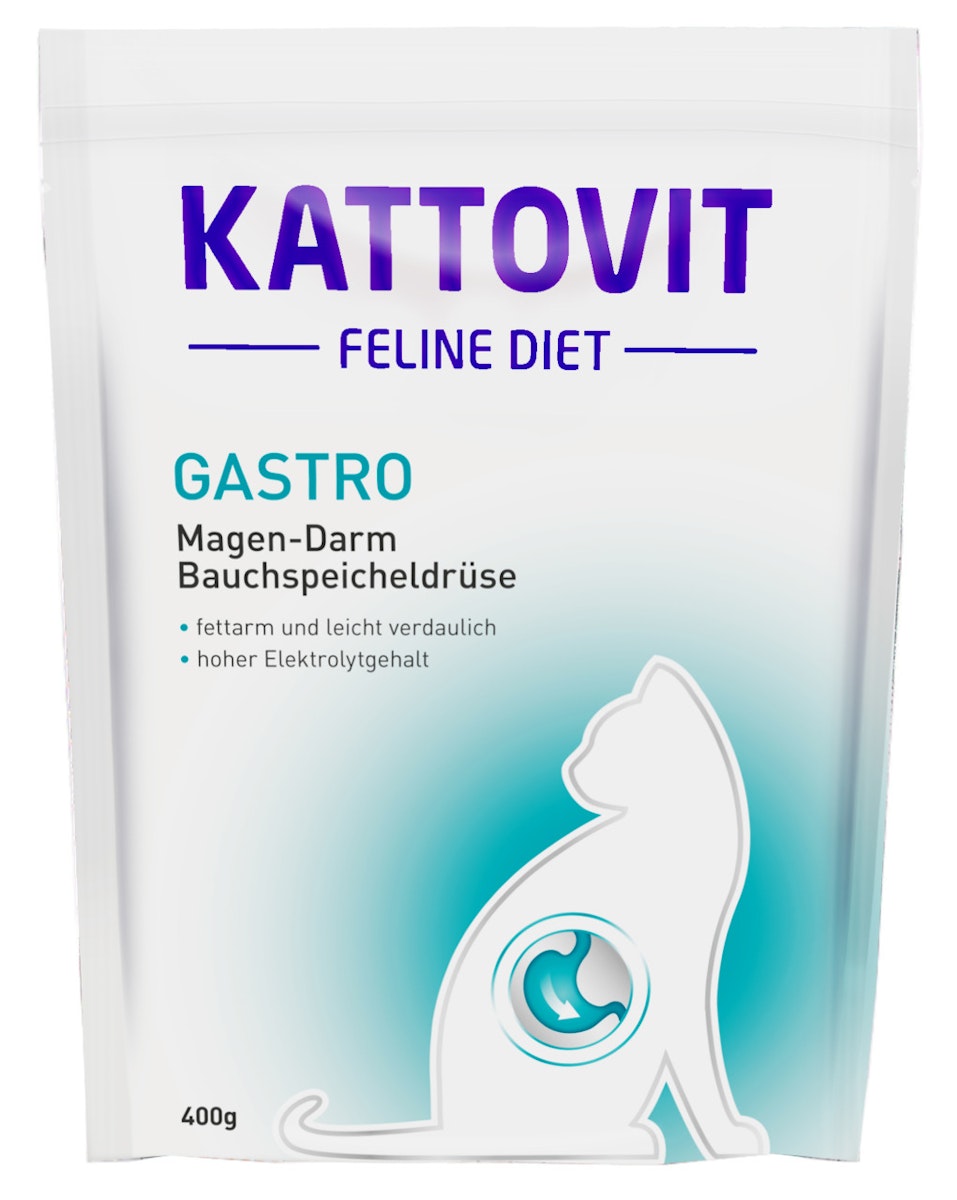 KATTOVIT Feline Gastro Katzentrockenfutter Diätnahrung Sparpaket 2 x 4 Kilogramm