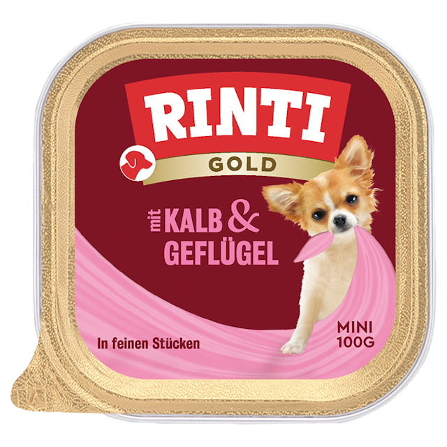 Rinti Gold Mini 16x100g Kalb & GeflügelVorschaubild