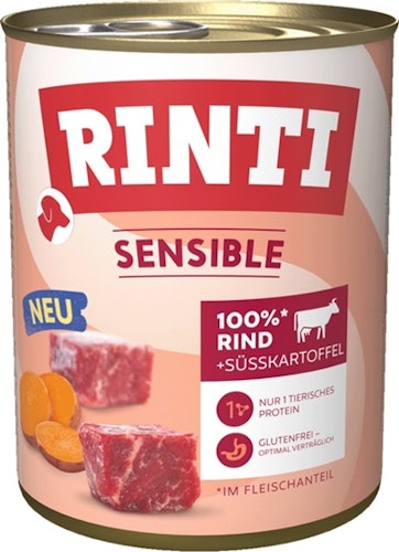 Rinti 800g Sensible Rind&Süßkartoffel