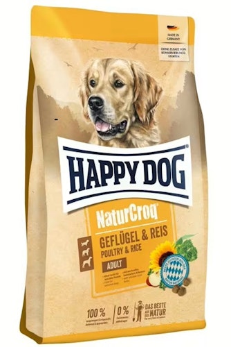 HAPPY DOG NaturCroq Geflügel Pur & Reis Hundetrockenfutter