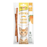 GimCat Superfood Duo-Sticks Duo-Sticks mit Lachs & Mangogeschmack 5g (3 Stück) Katzensnack