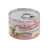 LandFleisch Hund Classicgeflügel mit Lachs &gartengemüse 6x195g