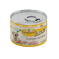 LandFleisch Hund Classicgeflügel mit Reis &gartengemüse exta mager 6x195g