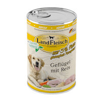 LandFleisch Hund Classicgeflügel mit Reis &gartengemüse extra mager 6x400g