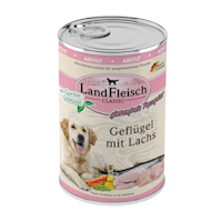 LandFleisch Hund Classicgeflügel mit Lachs &gartengemüse 6x400g