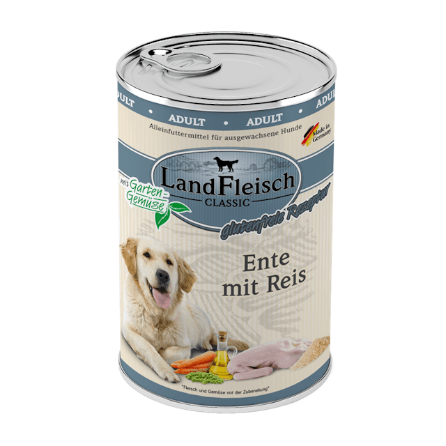 LandFleisch Hund Classic Ente mit Reis & Gartengemüse 6 x 400gVorschaubild