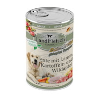 LandFleisch Hund Classic Ente mit Lamm, Kartoffeln Wildapfel &gartengemüse 6x400g