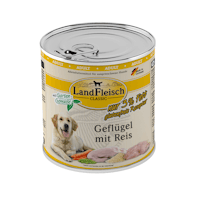 LandFleisch Hund Classicgeflügel mit Reis &gartengemüse extra mager 6x800g