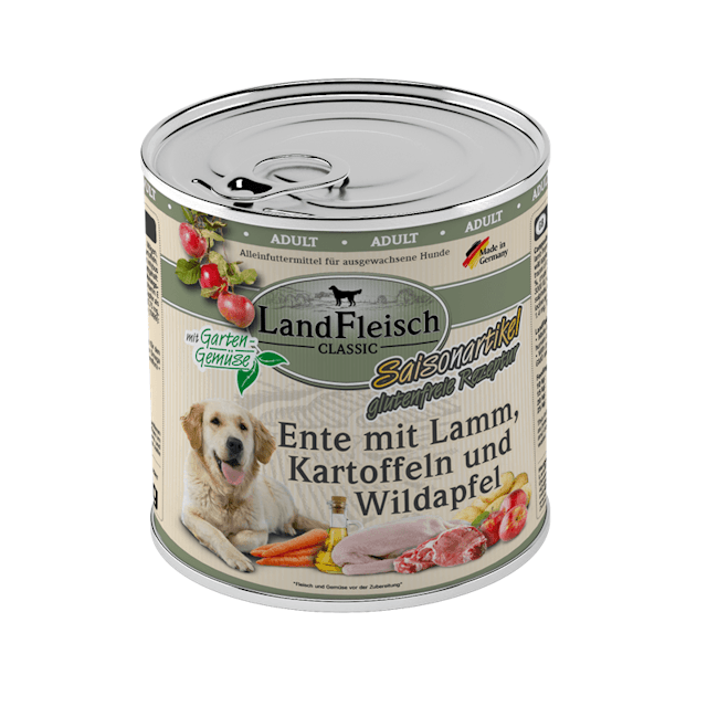 LandFleisch Hund Classic Ente mit Lamm, Kartoffelnn Wildapfel & Gartengemüse 6 x 800gVorschaubild