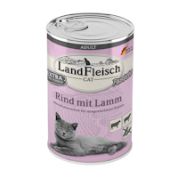 LandFleisch Katze Adult Pastete Rind & Lamm 6x400g