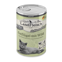 LandFleisch Katze Adult Schlemmertopfgeflügel & Wild 6x400g