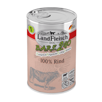 LandFleisch Hund B.A.R.F.2GO 100% vom Rind 6x400g