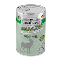LandFleisch Hund B.A.R.F.2GO Exklusiv 100% vom Wild 6x400g